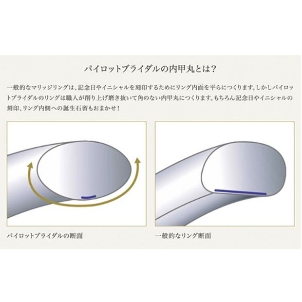 【hirai art gallery(ヒライアートギャラリー)】高純度プラチナ999を使用した落ち着きのあるデザイン【パイロットブライダル】