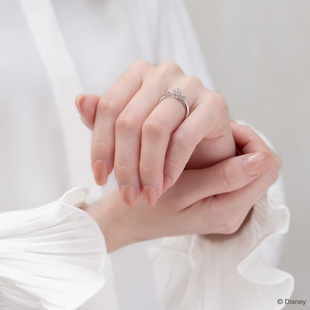 【hirai art gallery(ヒライアートギャラリー)】[Disney] -Mickey Arabesque-「ミッキーマウス」婚約指輪