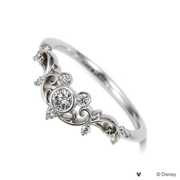 【hirai art gallery(ヒライアートギャラリー)】[Disney] ハッピーティアラ ミッキーマウス/エンゲージリング