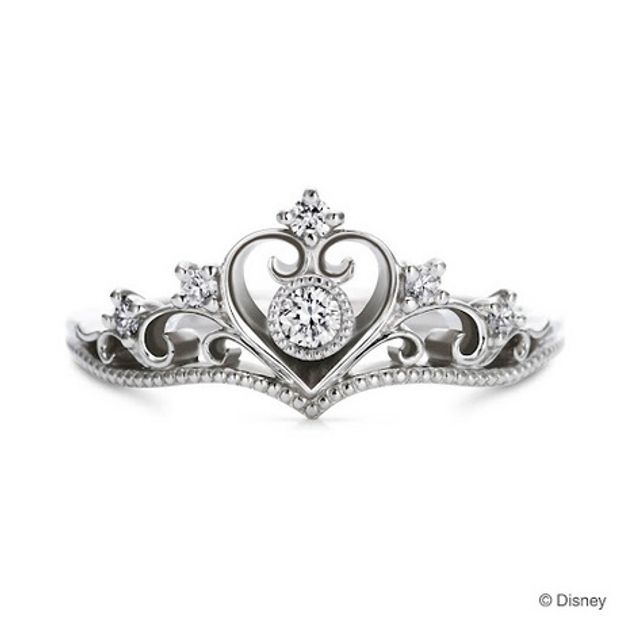 【hirai art gallery(ヒライアートギャラリー)】[Disney] プリンセスティアラ ハート/エンゲージリング