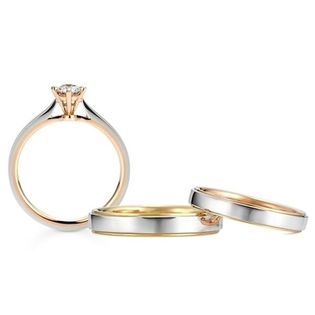 【hirai art gallery(ヒライアートギャラリー)】【ケイウノ】ピンクゴールドの優しい色合いが、肌にすっと馴染む婚約指輪