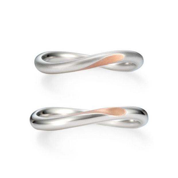 【hirai art gallery(ヒライアートギャラリー)】ふたりのリングを合わせると&ldquo;ハート&rdquo;【ケイウノ ウィズハート】