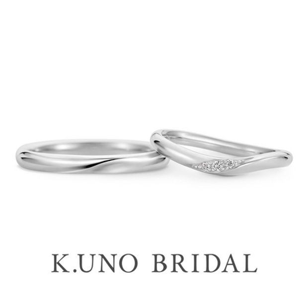 【hirai art gallery(ヒライアートギャラリー)】手に自然に馴染み、美しく魅せるウェーブタイプの結婚指輪【リサータ・ウェーブ】