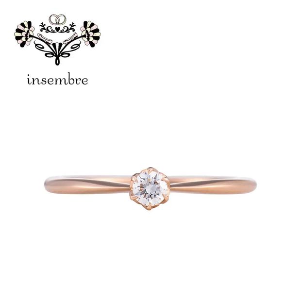 【hirai art gallery(ヒライアートギャラリー)】【低価格】リングを細身にした上品なデザイン 【インセンブレ INS5110】