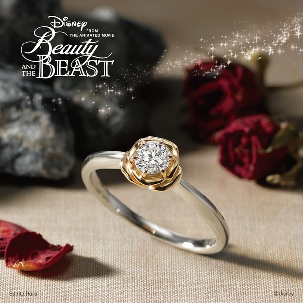 【hirai art gallery(ヒライアートギャラリー)】立体的でリアルなシルエットにこだわったエンゲージリング【美女と野獣 エターナル・ローズ】
