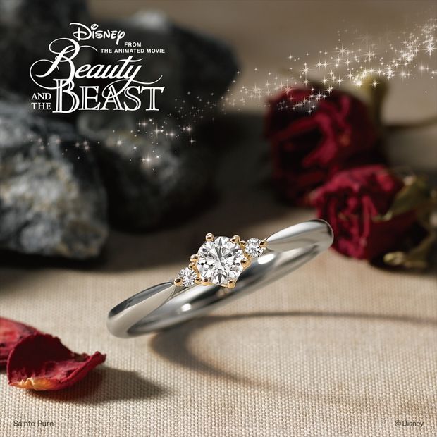 【hirai art gallery(ヒライアートギャラリー)】ベルと野獣の想いが繋がる印象的なシーンをイメージしたロマンティックなデザイン【美女と野獣 トゥルー・ビューティー】