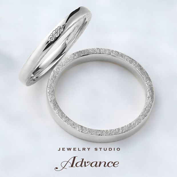 【JEWELRY STUDIO Advance(ジュエリースタジオアドバンス)】【Advance】鍛造シリーズ『リング側面の鎚目加工もこだわり』
