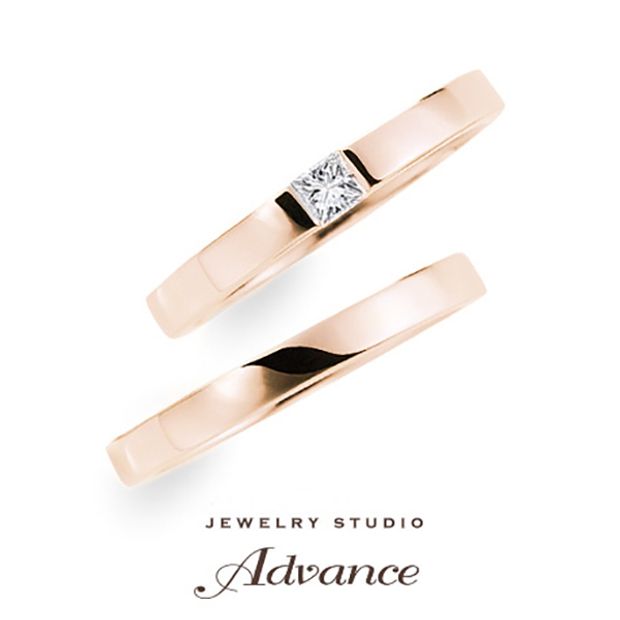 【JEWELRY STUDIO Advance(ジュエリースタジオアドバンス)】【Advance】Linden(リンデン)『珍しいカットのダイヤがポイント』