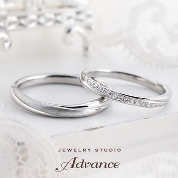【JEWELRY STUDIO Advance(ジュエリースタジオアドバンス)】【Advance】Arch(アーチ)『華奢さと華やかさを兼ね備えたリング』