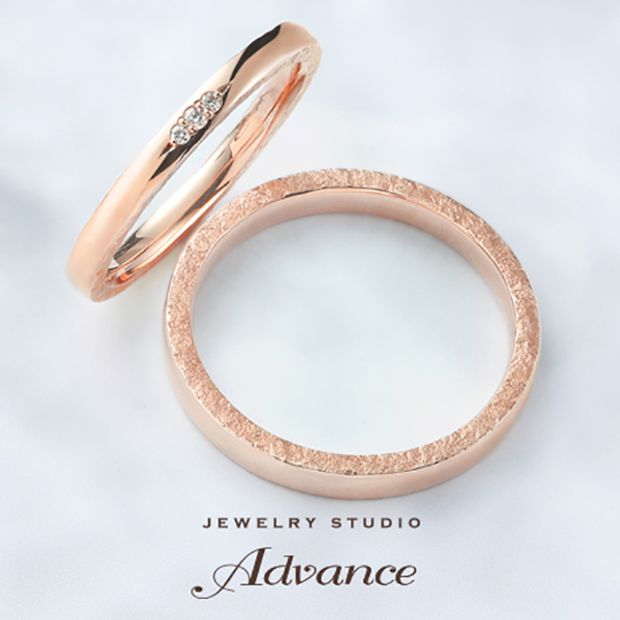 【JEWELRY STUDIO Advance(ジュエリースタジオアドバンス)】【Advance】鍛造シリーズ『リング側面の鎚目加工もこだわり』