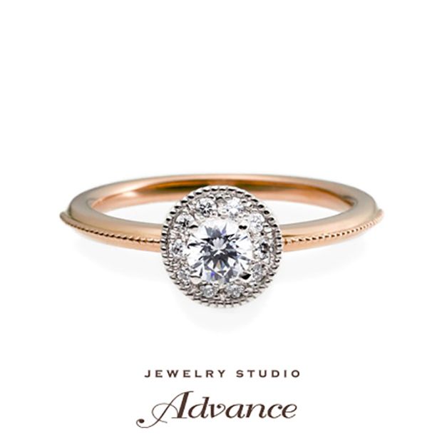 【JEWELRY STUDIO Advance(ジュエリースタジオアドバンス)】【Advance】Parfait (パルフェ)『ミルが印象的な華やかなリング』