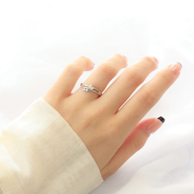 【JEWELRY STUDIO Advance(ジュエリースタジオアドバンス)】【Advance】ハートシェイプ『花嫁の薬指をキュートに演出』