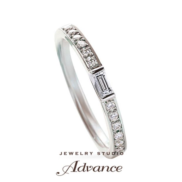 【JEWELRY STUDIO Advance(ジュエリースタジオアドバンス)】【Advance】Clarte（クラルテ）『ハーフエタニティリング』