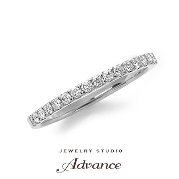 【JEWELRY STUDIO Advance(ジュエリースタジオアドバンス)】【Advance『ハーフエタニティリング』