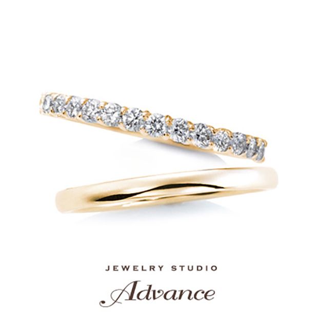 【JEWELRY STUDIO Advance(ジュエリースタジオアドバンス)】【Advance】ハーフエタニティ『永遠の愛の象徴』