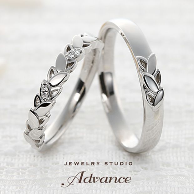 【JEWELRY STUDIO Advance(ジュエリースタジオアドバンス)】【Advance】Blessing(ブレッシング)『若葉がお2人の門出を祝福』
