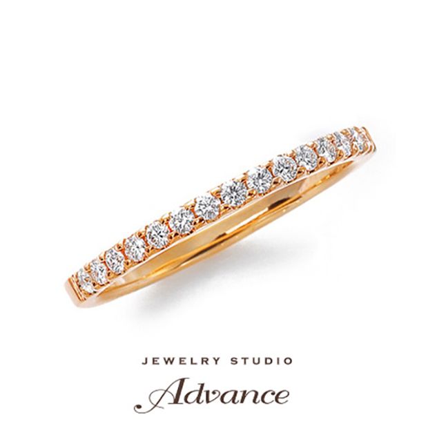 【JEWELRY STUDIO Advance(ジュエリースタジオアドバンス)】【Advance『ハーフエタニティリング』