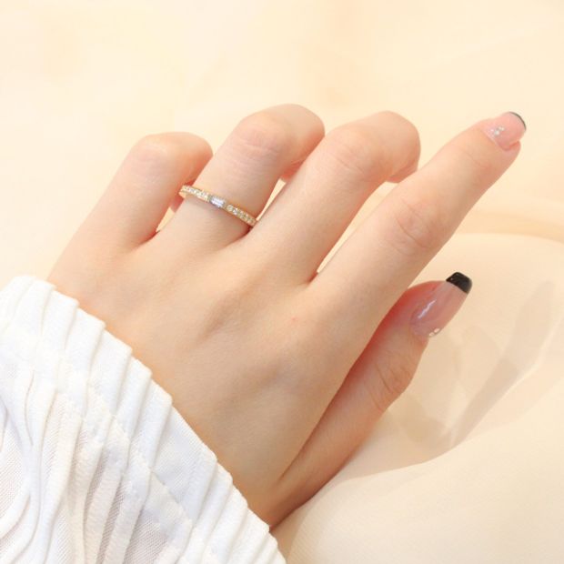 【JEWELRY STUDIO Advance(ジュエリースタジオアドバンス)】【Advance】Clarte（クラルテ）『ハーフエタニティリング』