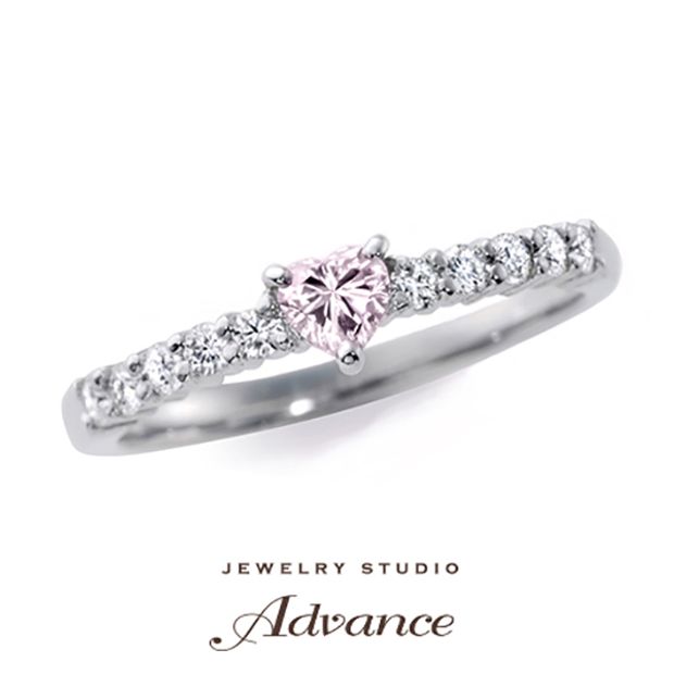 【JEWELRY STUDIO Advance(ジュエリースタジオアドバンス)】【Advance】ハートシェイプ『フェミニンな花嫁におすすめ』