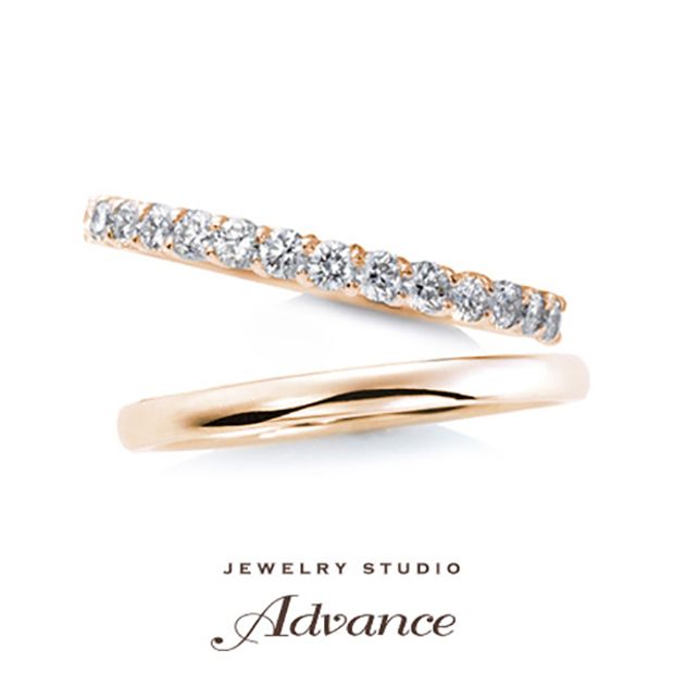 【JEWELRY STUDIO Advance(ジュエリースタジオアドバンス)】【Advance】ハーフエタニティ『永遠の愛の象徴』