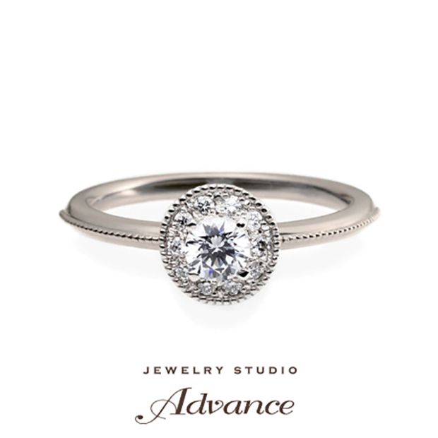 【JEWELRY STUDIO Advance(ジュエリースタジオアドバンス)】【Advance】Parfait (パルフェ)『ミルが印象的な華やかなリング』