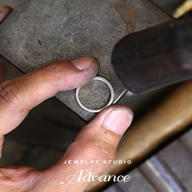 【JEWELRY STUDIO Advance(ジュエリースタジオアドバンス)】【Advance】鍛造シリーズ『職人のこだわりが詰まった高強度リング』