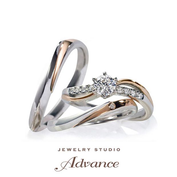 【JEWELRY STUDIO Advance(ジュエリースタジオアドバンス)】【Advance】Freesia（フリージリア)『華やかなゴールドが魅力』