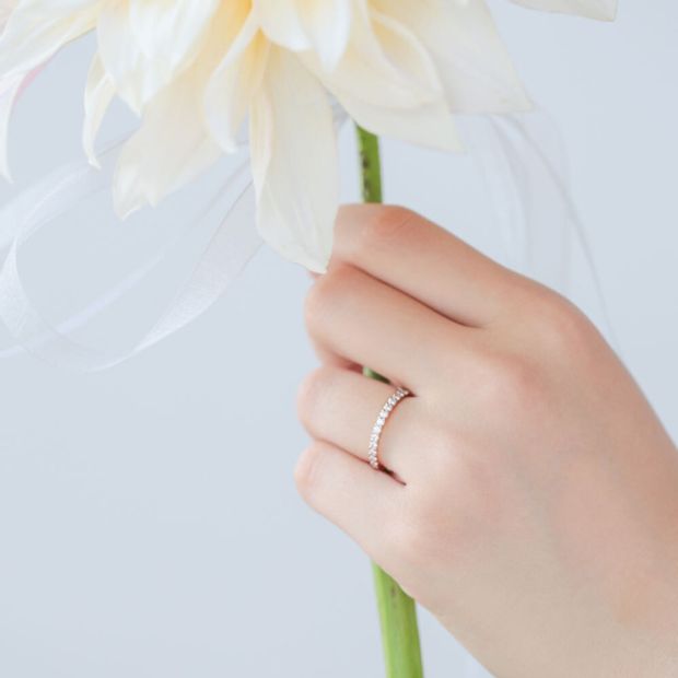 【JEWELRY STUDIO Advance(ジュエリースタジオアドバンス)】【Advance『ハーフエタニティリング』