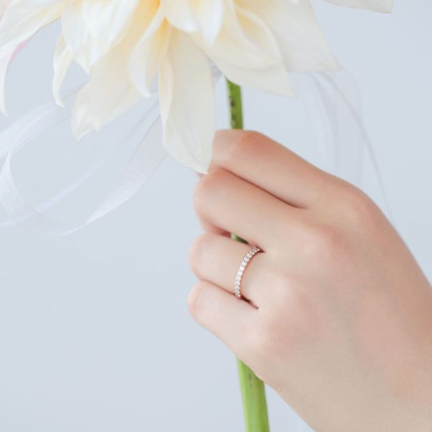 【JEWELRY STUDIO Advance(ジュエリースタジオアドバンス)】【Advance『ハーフエタニティリング』