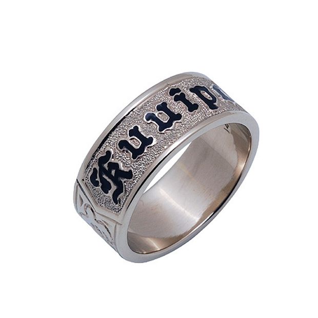 【LOVEST(ラヴェスト)】K14PGピンクゴールド/K14WGホワイトゴールド・平打ち・マレイ・8㎜幅・1.5㎜厚み・エッジ無し・浮彫エナメル：黒・ハワイ製