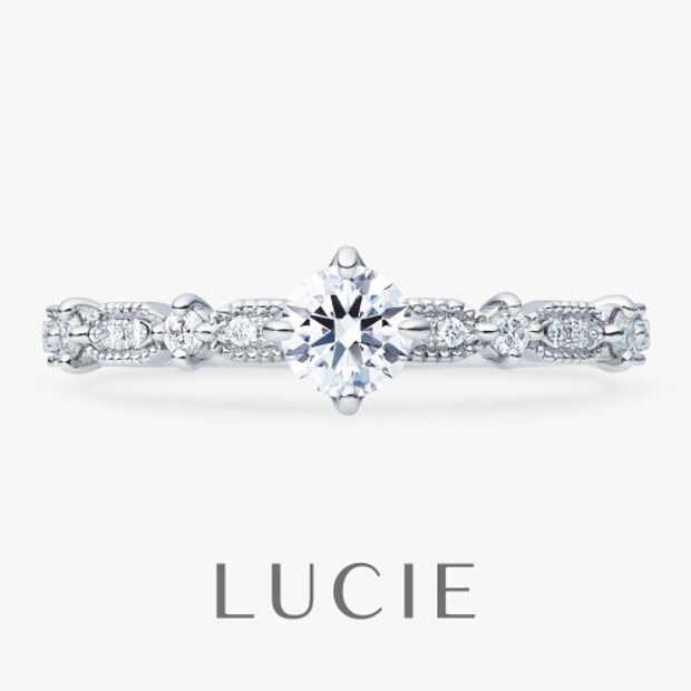 【LOVEST(ラヴェスト)】［Clocher］クロシェ / メレありハーフエタニティ (薔薇の鐘楼)