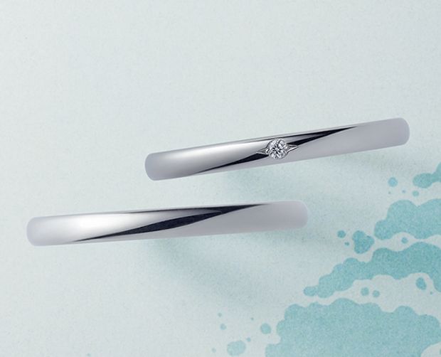 【LOVEST(ラヴェスト)】［Brise de mer］ブリーズドゥメール　１石ストレートライン