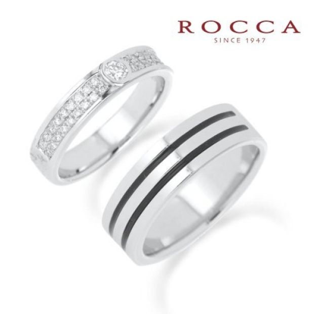 【ROCCA(ロッカ)】【ROCCA】ダイヤモンドが輝く！ボリュームマリッジリング DI-6D/6L