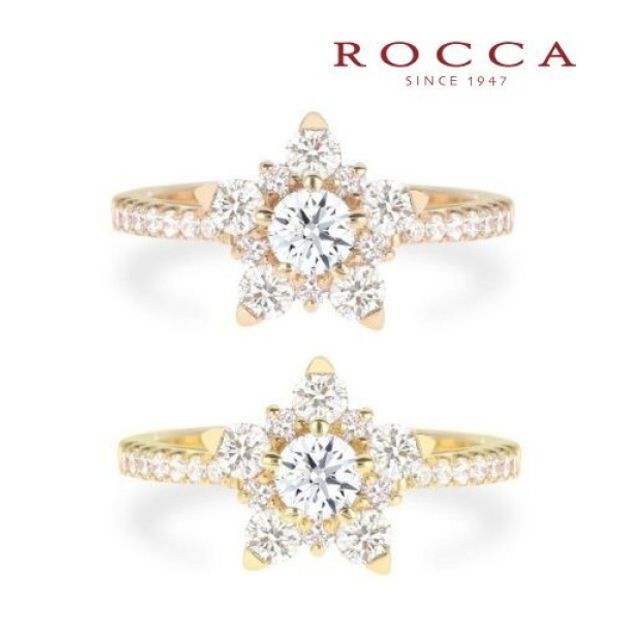 【ROCCA(ロッカ)】【ROCCA】個性的なあなたに！輝く星のエンゲージリング TDR07469