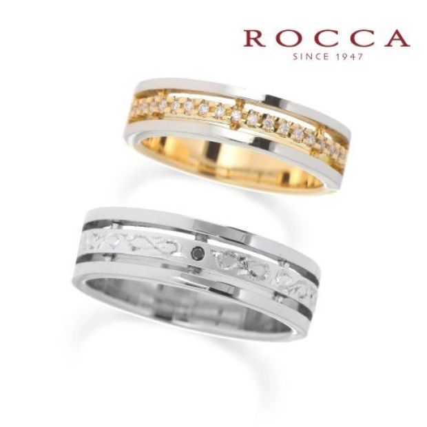 【ROCCA(ロッカ)】【ROCCA】幅広でも着け心地◎！コンビのマリッジリング DO-6S/6L
