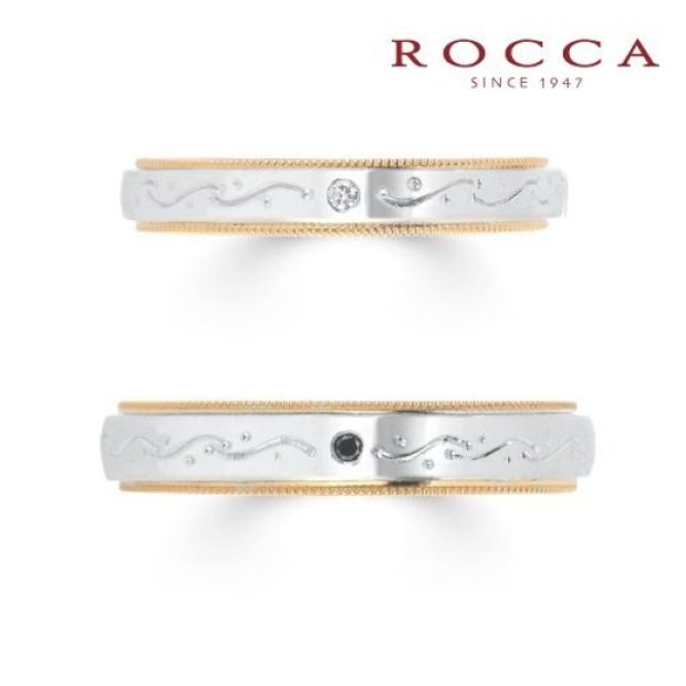 【ROCCA(ロッカ)】【ROCCA】好きな彫り模様に変更可能！和彫のマリッジリング GO-2S/2L