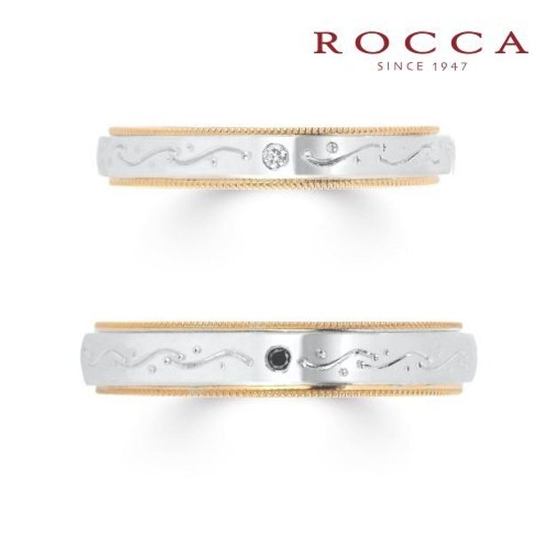 【ROCCA(ロッカ)】【ROCCA】好きな彫り模様に変更可能！和彫のマリッジリング GO-2S/2L
