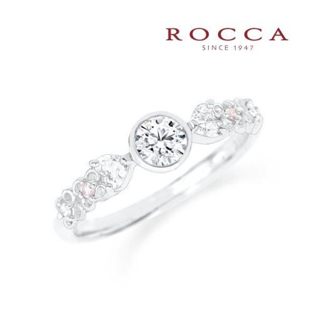 【ROCCA(ロッカ)】【ROCCA】透かしのお花が可愛いエンゲージリング OEM5