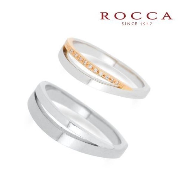 【ROCCA(ロッカ)】【ROCCA】スタイリッシュなS字が珍しい！個性的なマリッジリング DI-10D/10L