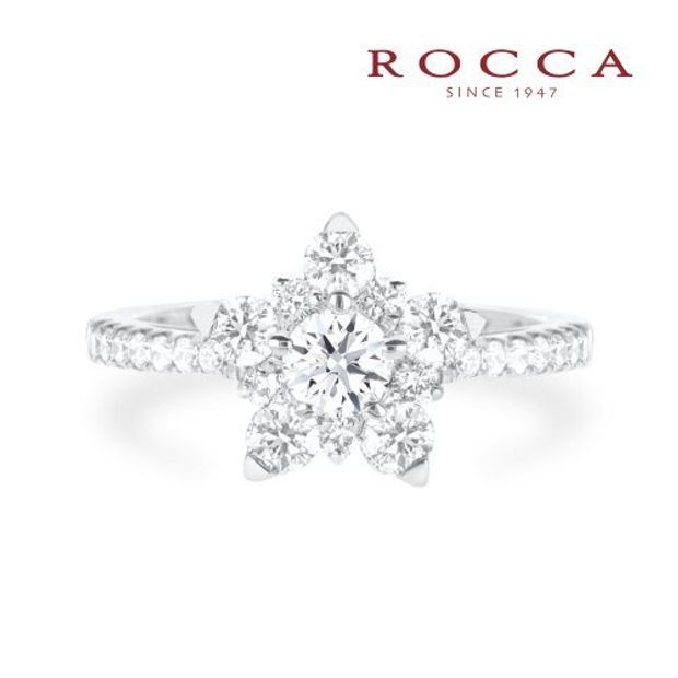 【ROCCA(ロッカ)】【ROCCA】個性的なあなたに！輝く星のエンゲージリング TDR07469