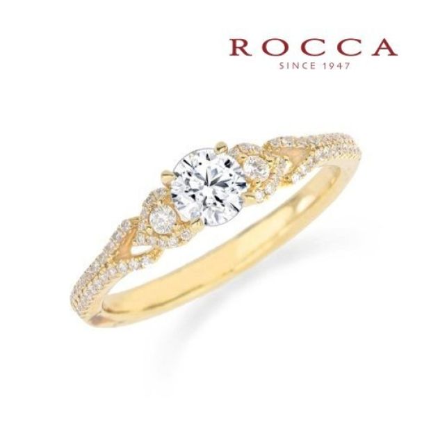 【ROCCA(ロッカ)】【ROCCA】繊細なパヴェセッティング！さりげないハートが可愛いエンゲージリング R45