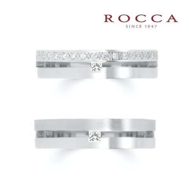 【ROCCA(ロッカ)】【ROCCA】スタイリッシュな幅広のマリッジリング DO-3S/3L