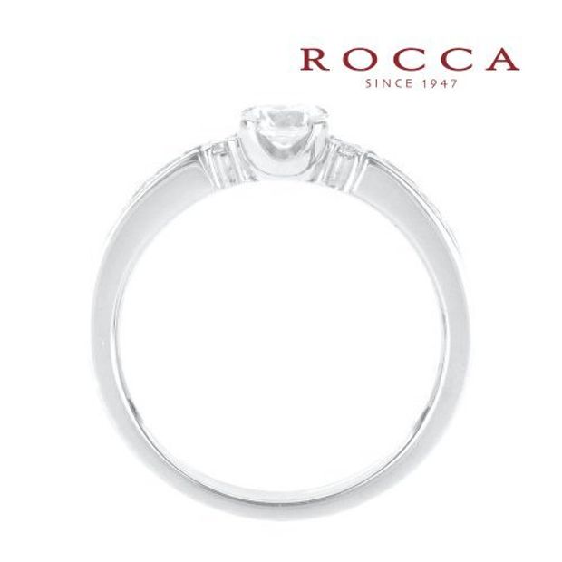 【ROCCA(ロッカ)】【ROCCA】さりげないピンクダイヤが可愛い！シンプルエンゲージリング MK-4R