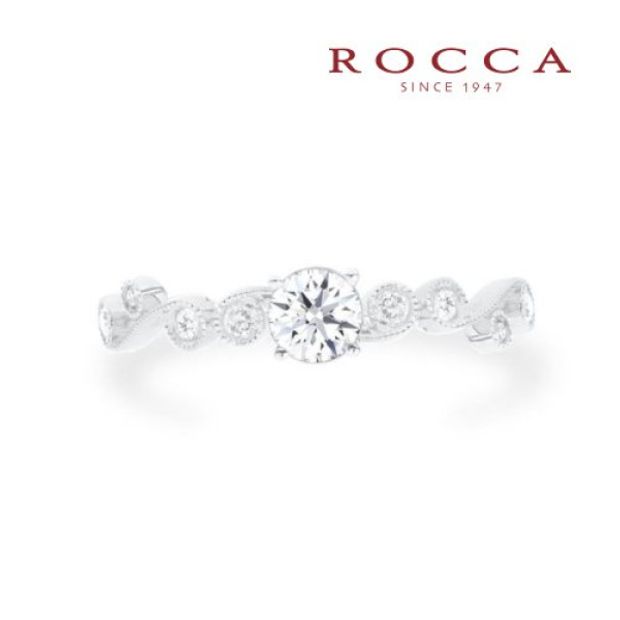 【ROCCA(ロッカ)】【ROCCA】繊細なアンティークデザイン！重ね付けにもぴったりなエンゲージリング R53