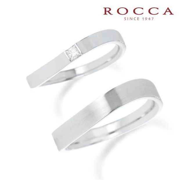 【ROCCA(ロッカ)】【ROCCA】シンプルで仕事中も着けやすいスタイリッシュなマリッジリング DI-3S/3L