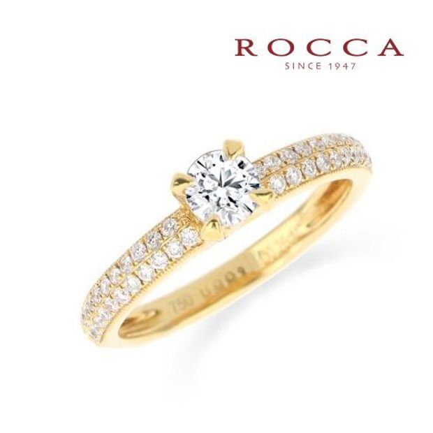 【ROCCA(ロッカ)】【ROCCA】スタイリッシュにかっこよく！パヴェのエンゲージリング R57