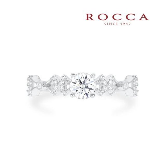 【ROCCA(ロッカ)】【ROCCA】重ね付けにも抜群！可愛らしいリボンのデザインのエンゲージリング R51