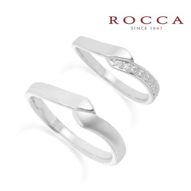 【ROCCA(ロッカ)】【ROCCA】シンプルでも二人だけの個性を！ラインの綺麗なマリッジリング HO-2D/2L
