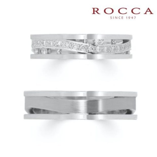 【ROCCA(ロッカ)】【ROCCA】透かしのデザインがおしゃれ！つけ心地の良い幅広マリッジリング DO-5D/5L