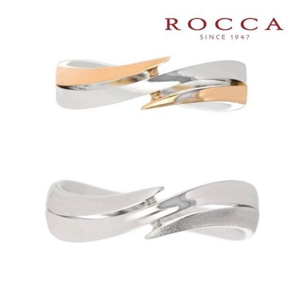 【ROCCA(ロッカ)】【ROCCA】流れるようなライン！スタイリッシュなマリッジリング FR-4S/4L